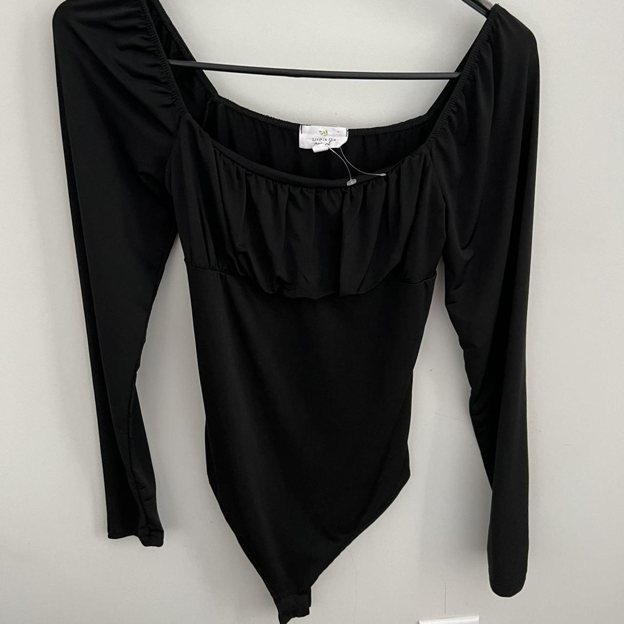 Women S Black Bodysuit Depop