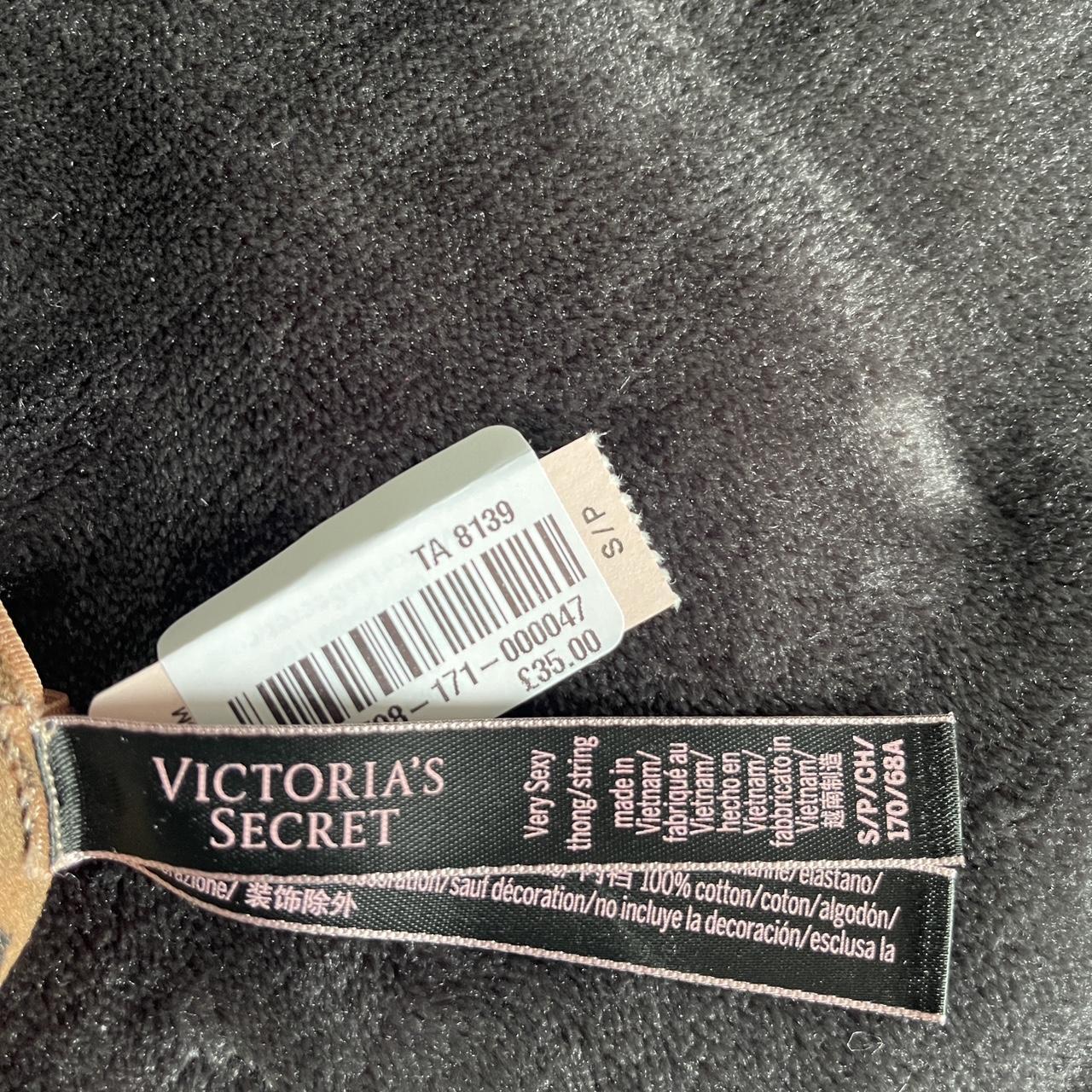 Victoria's Secret Women's Tan and Black Panties | Depop