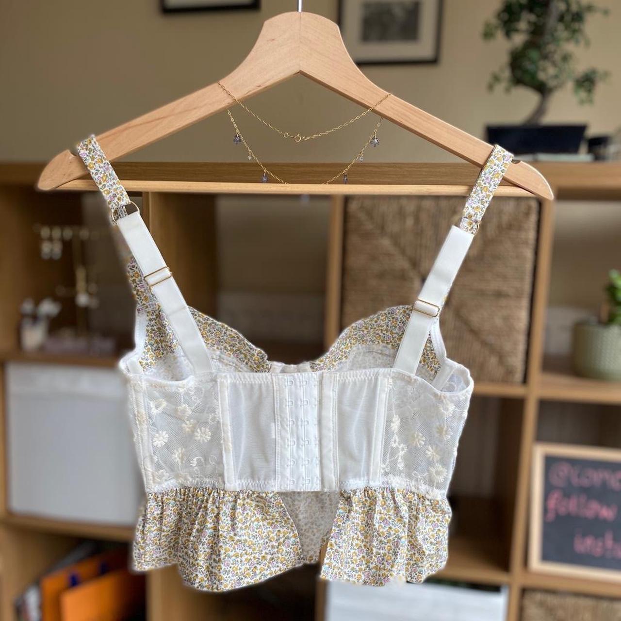 Lace Floral Corset The most adorable bustier top... Depop