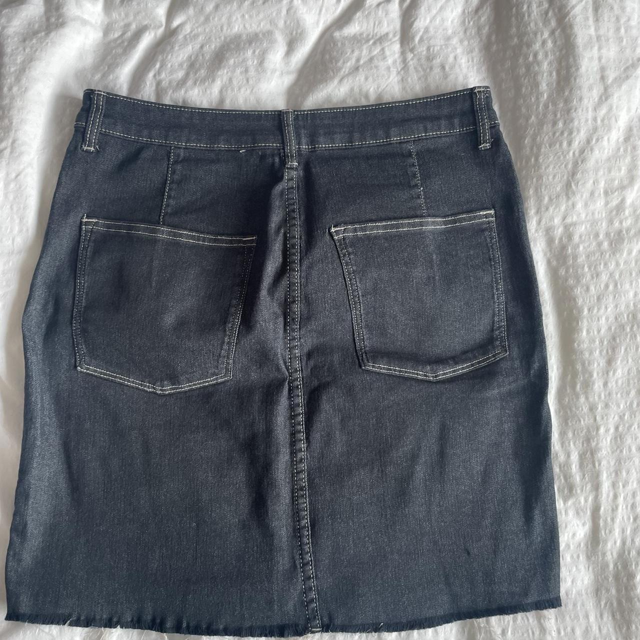 Denim mini skirt H&M size 12 Stretchy y2k... Depop