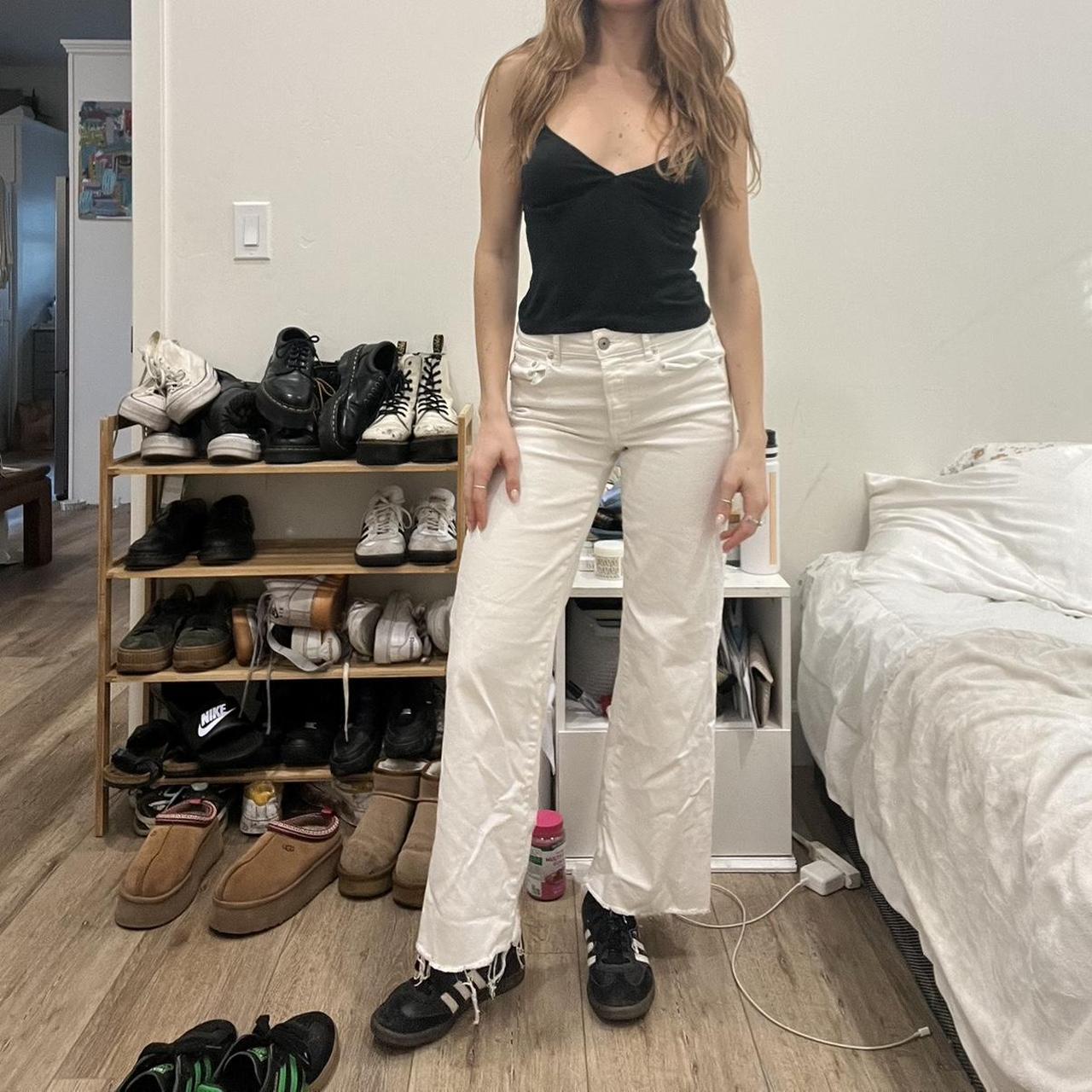 American Eagle Womens Size 12 White Canvas Shoes American Eagle