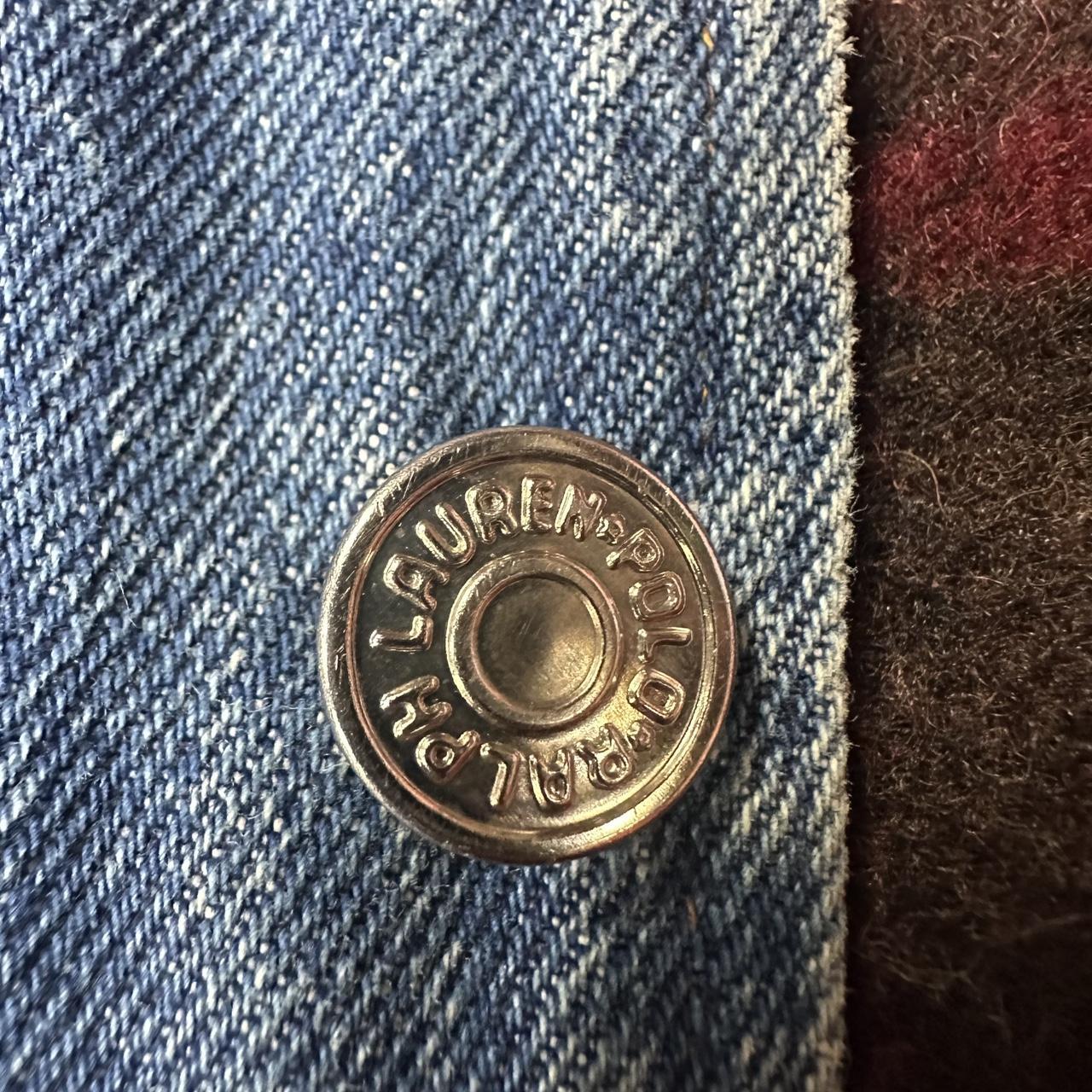 Vintage Polo Ralph Lauren denim jacket Wool flannel - Depop