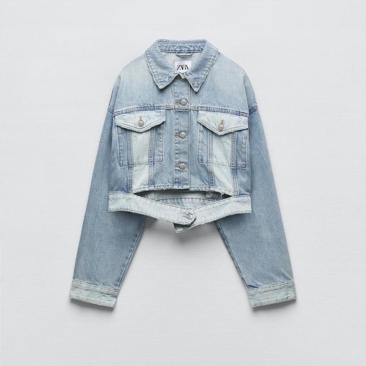 Zara Women's Blue Jacket Depop