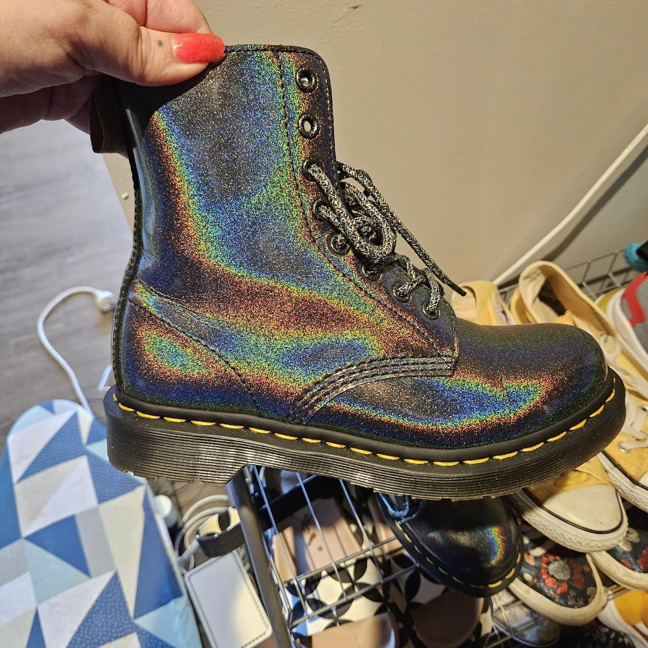 doc martens holographic
