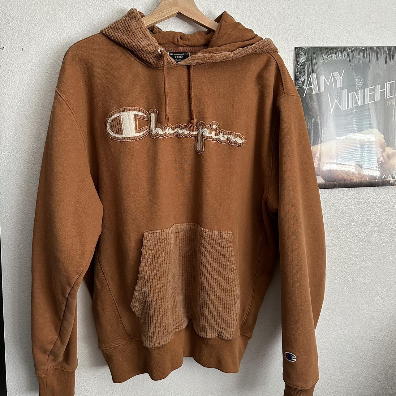 Mens orange hot sale champion hoodie