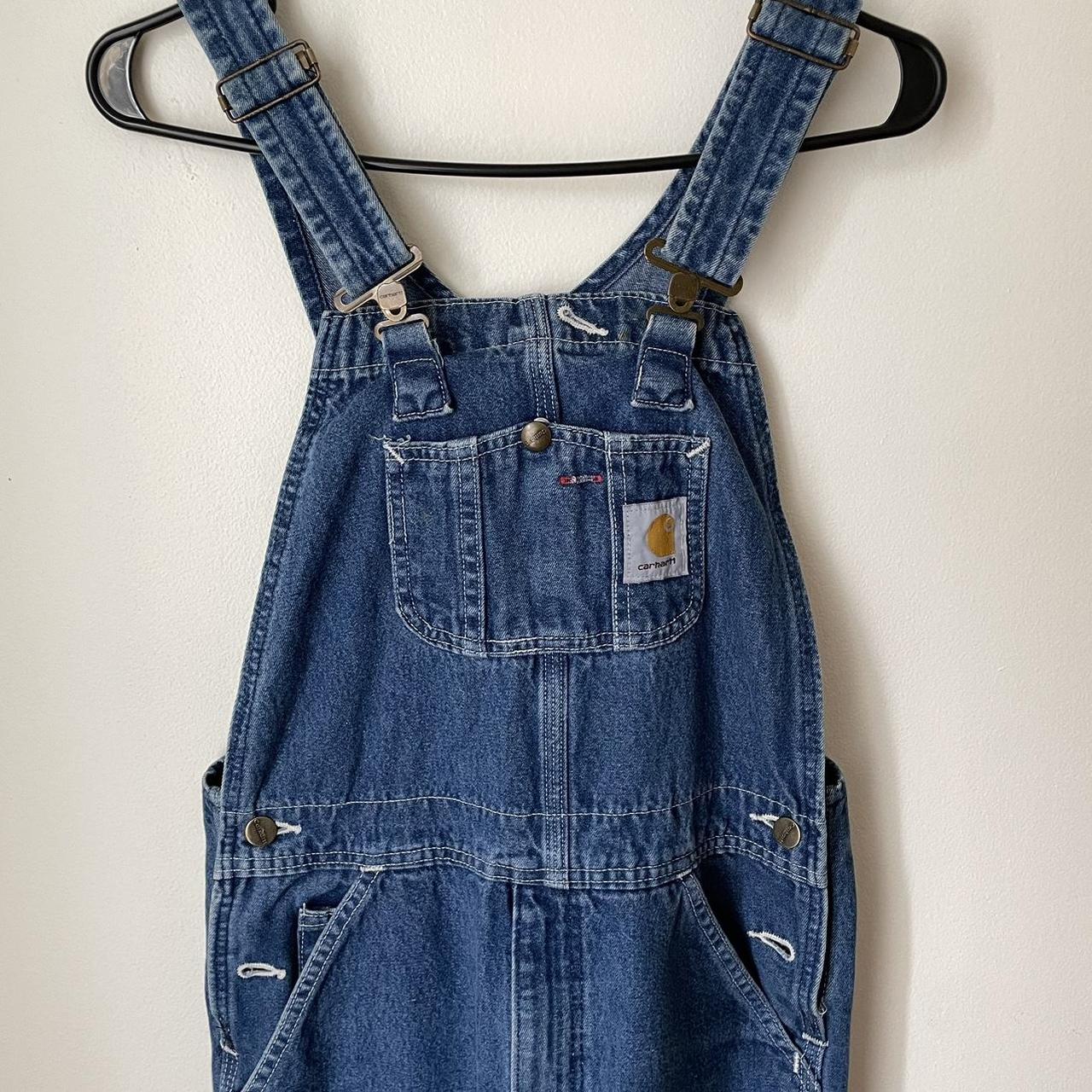 Vintage denim carhartt overalls. Good shape, small... Depop