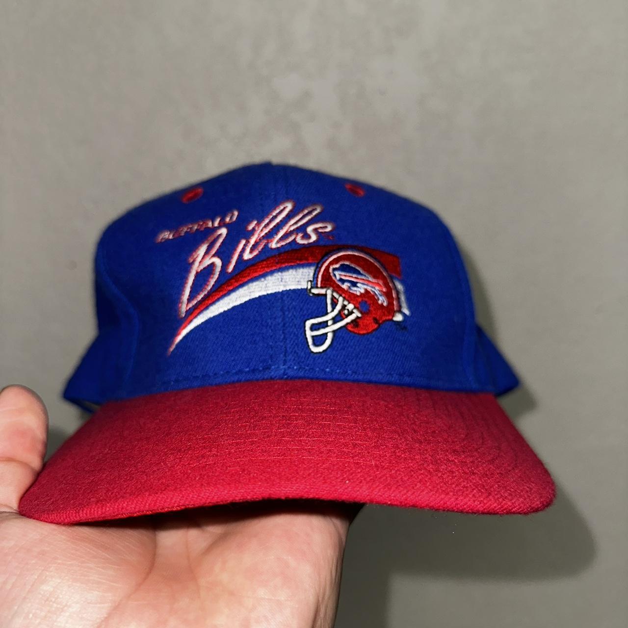 vintage buffalo bills snapback hat wool anco no... - Depop