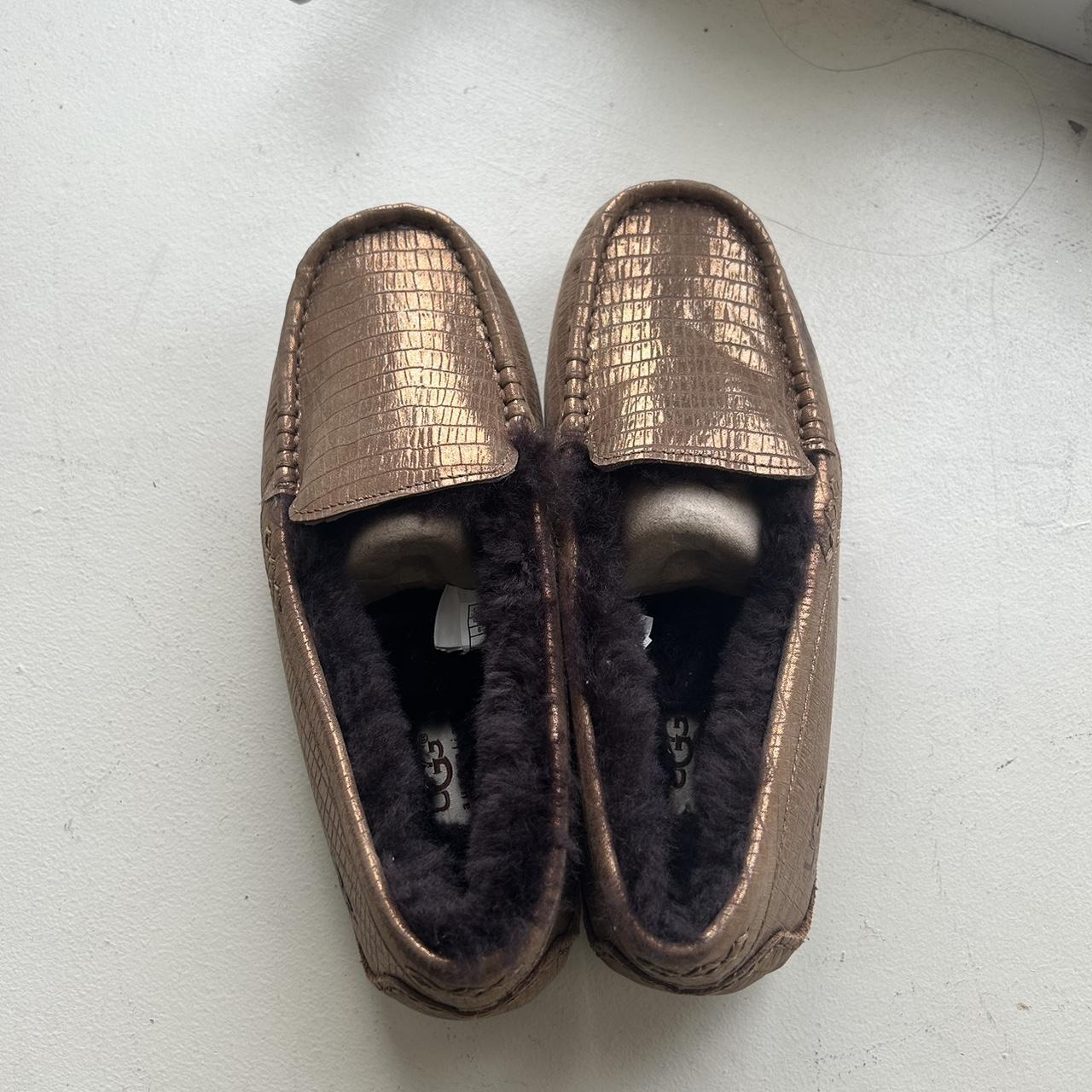 UGGS AUSTRALIA Gold Uggs moccasin y2k from the early. Depop