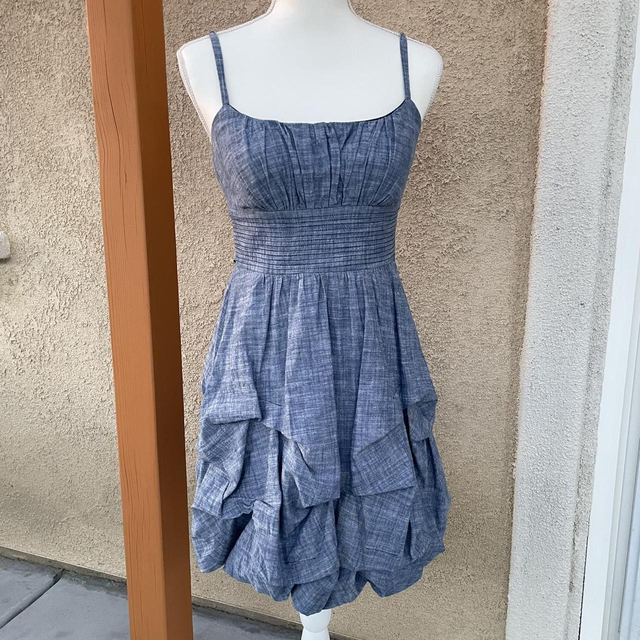 Dressbarn Women's Dress - Blue/Grey - 6 – Bubble … - image 1