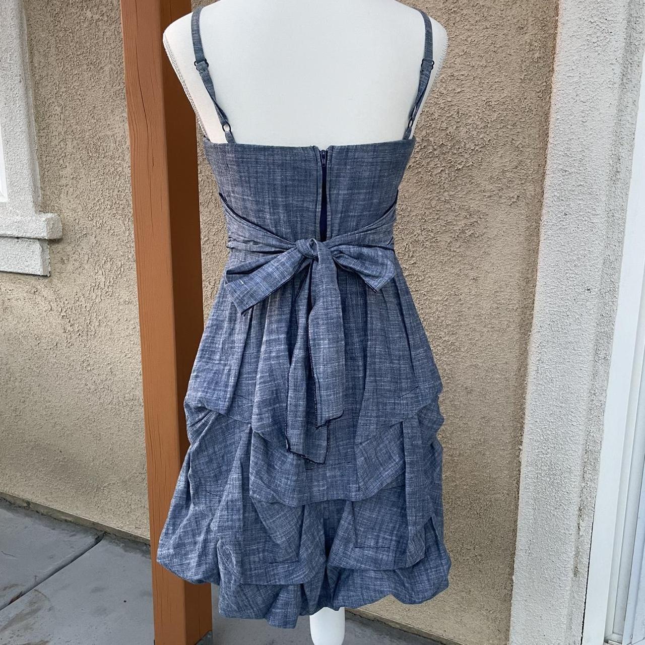 Dressbarn Women's Dress - Blue/Grey - 6 – Bubble … - image 4