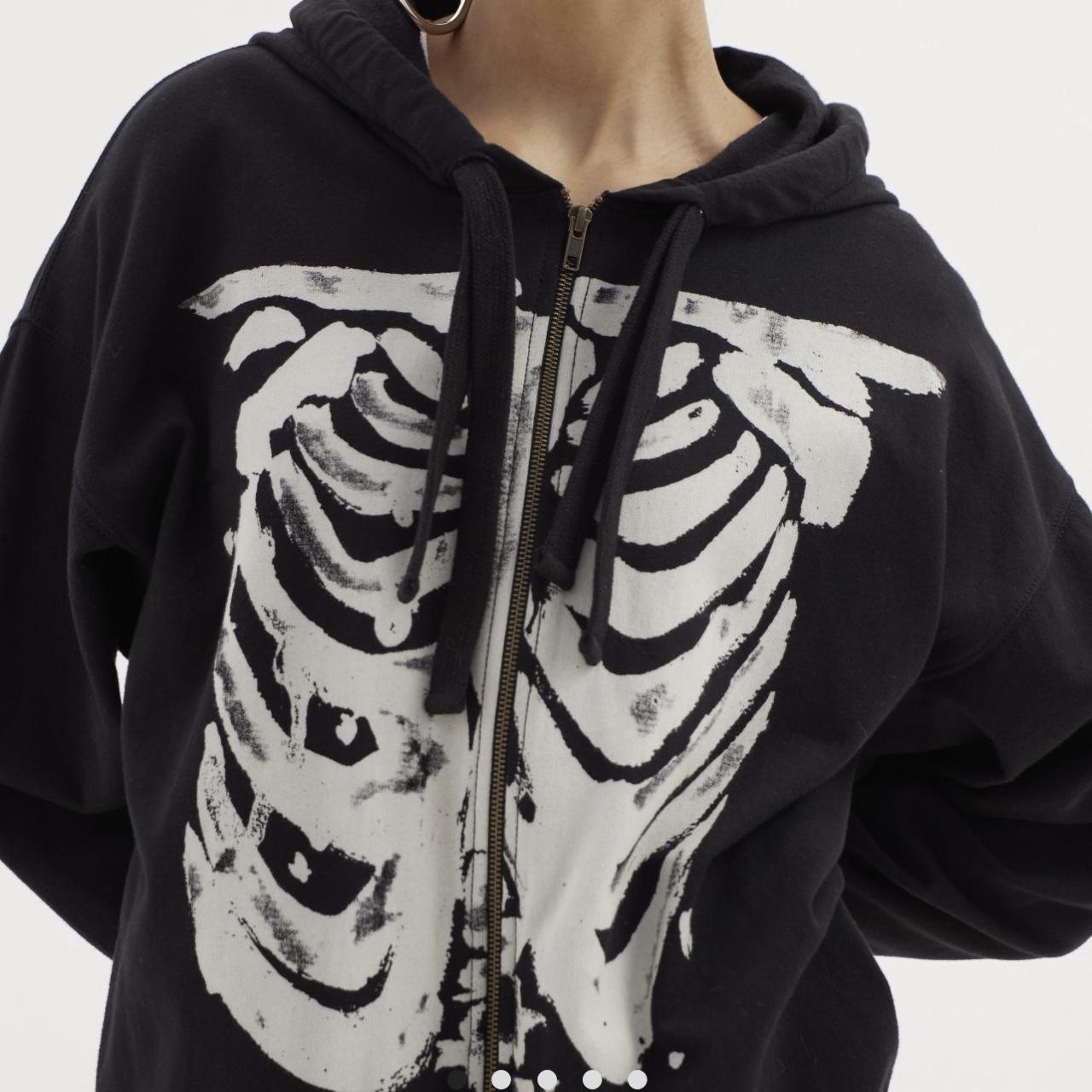UO Skeleton Zip-Up Sweatshirt