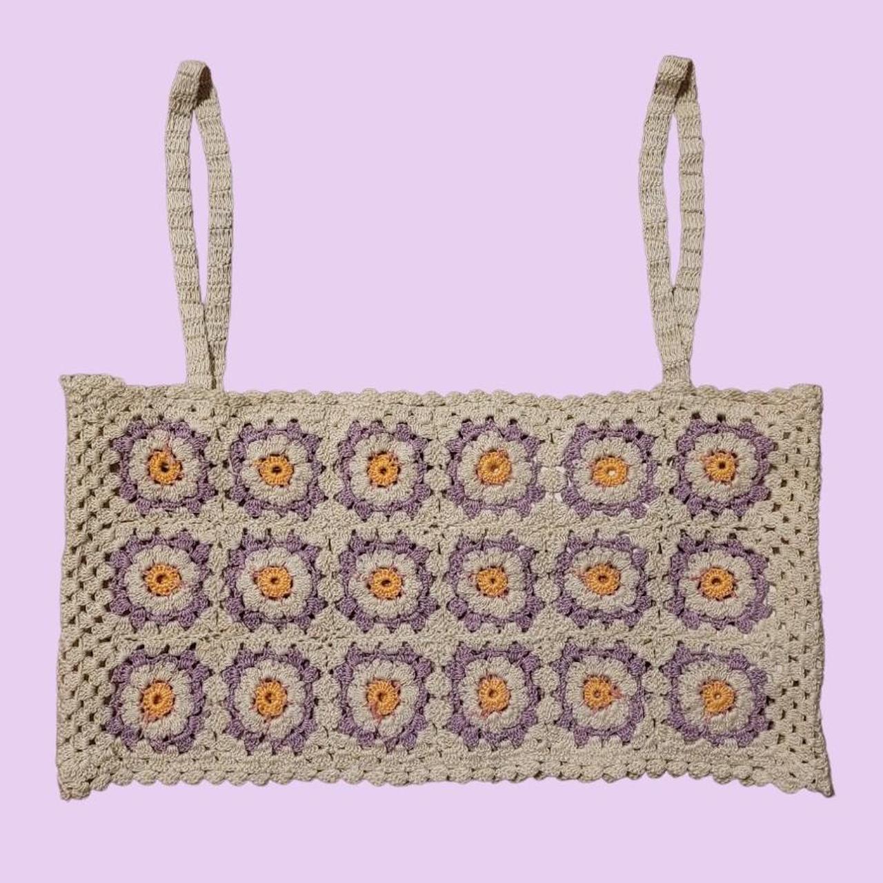 CROCHET FLOWER TANK TOP 🌼DETAILS NWT super cute... Depop