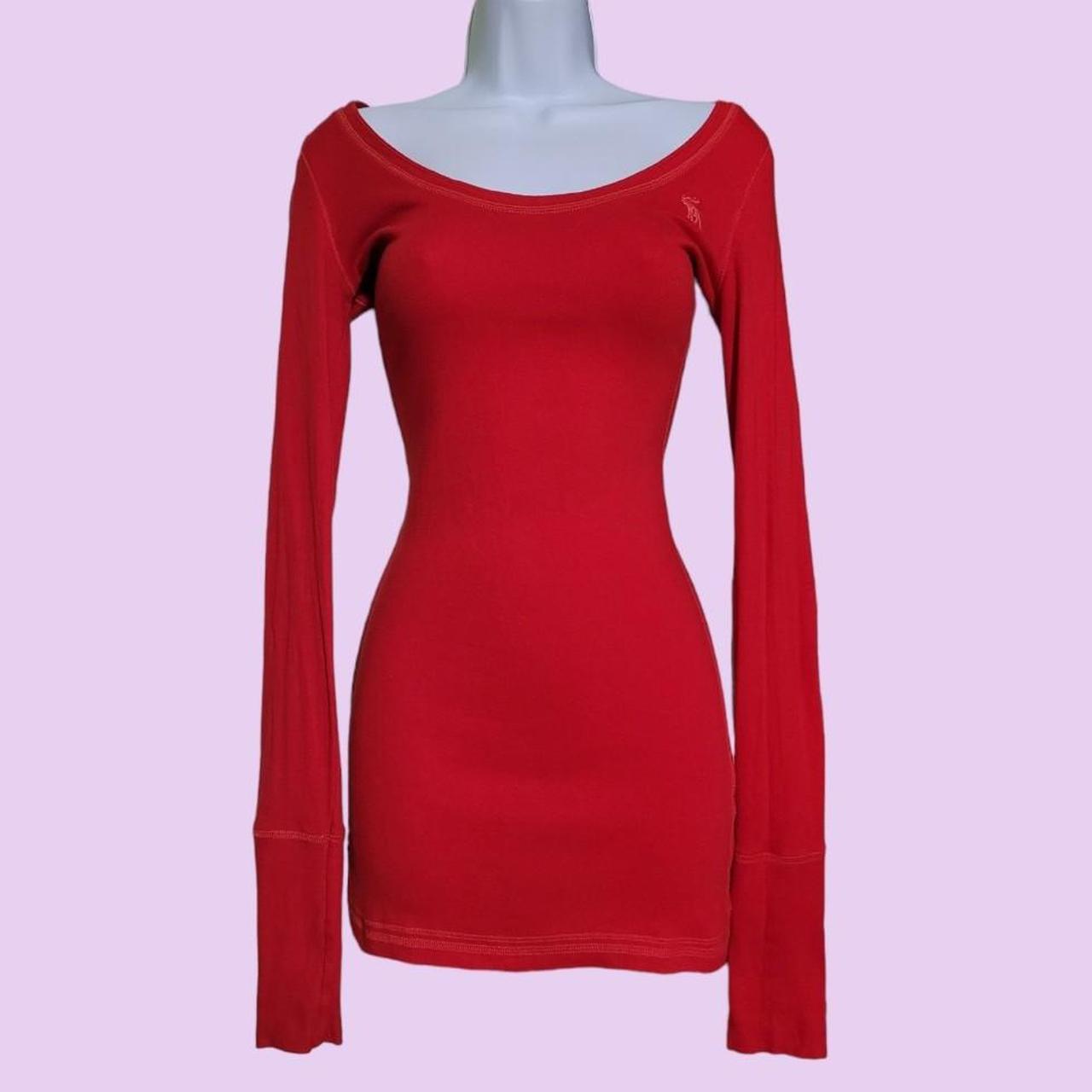 Abercrombie & Fitch Women's Red Shirt Depop