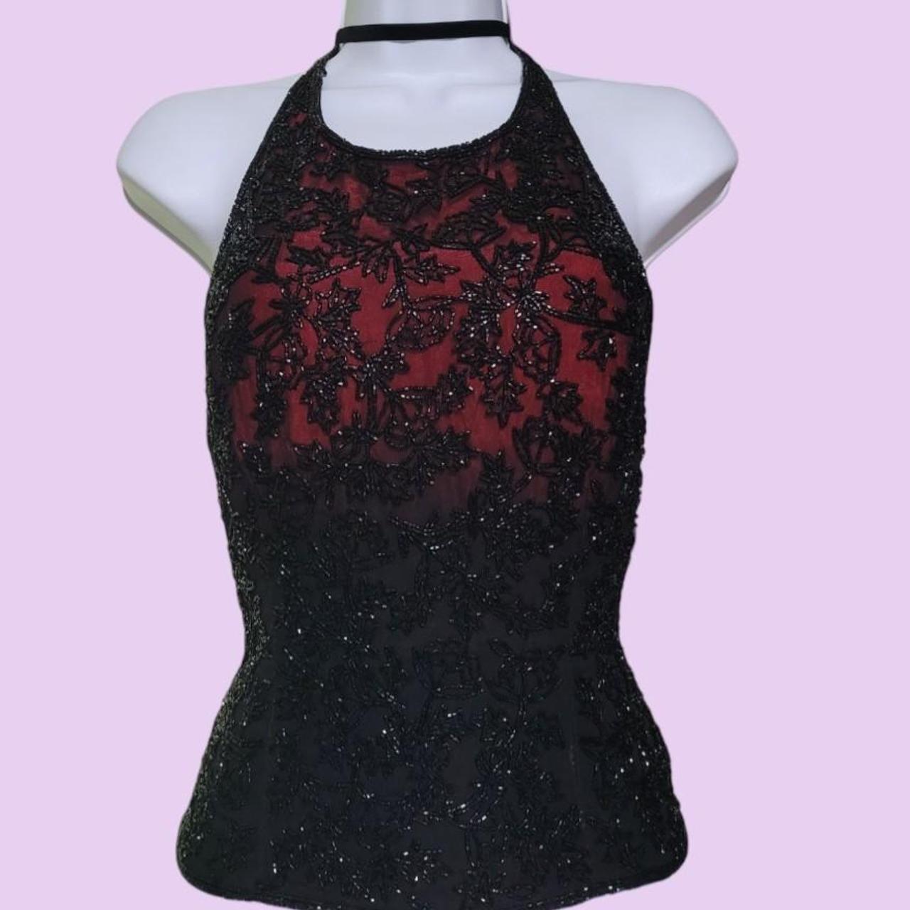 Cache Women's Black and Red Vest