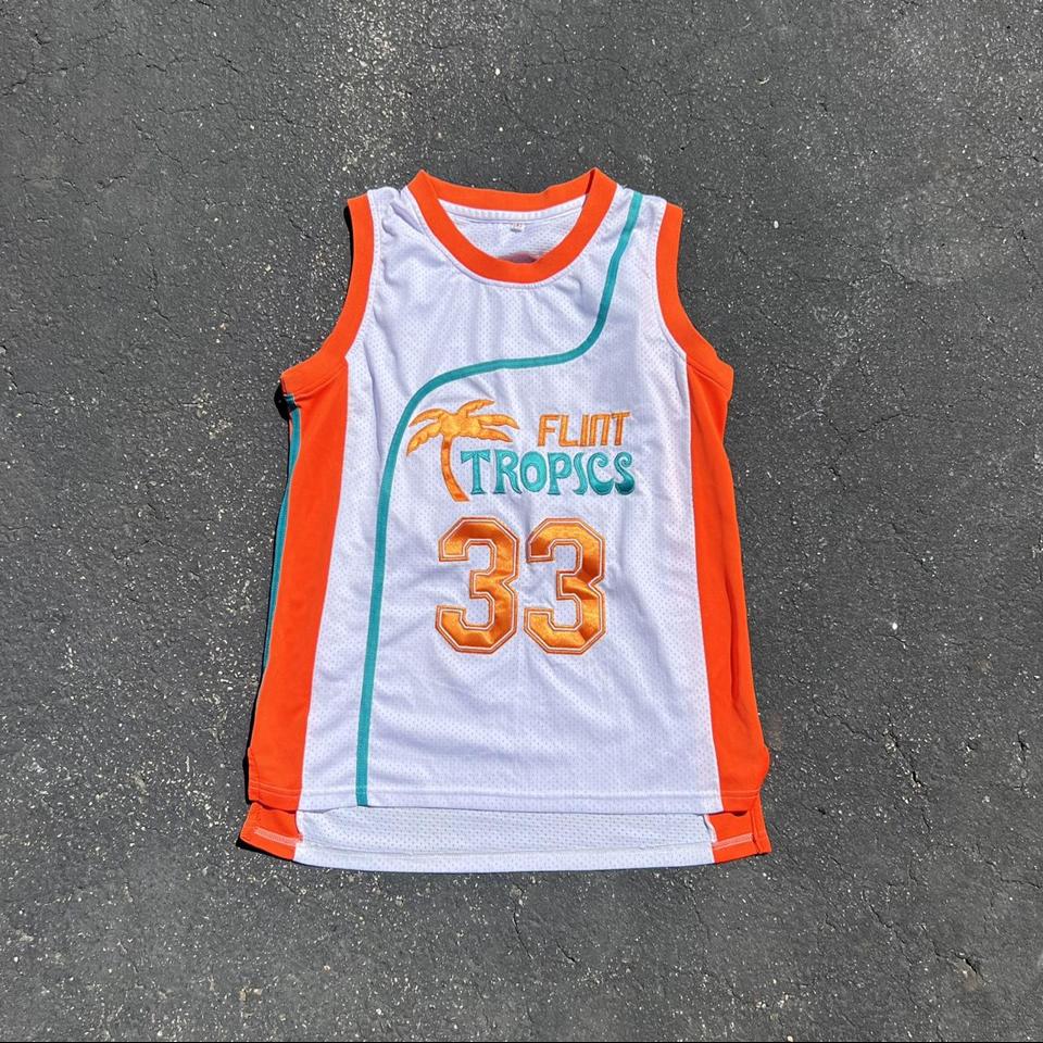 Jackie Moon Flint Tropics Basketball Jersey 33 Stitched