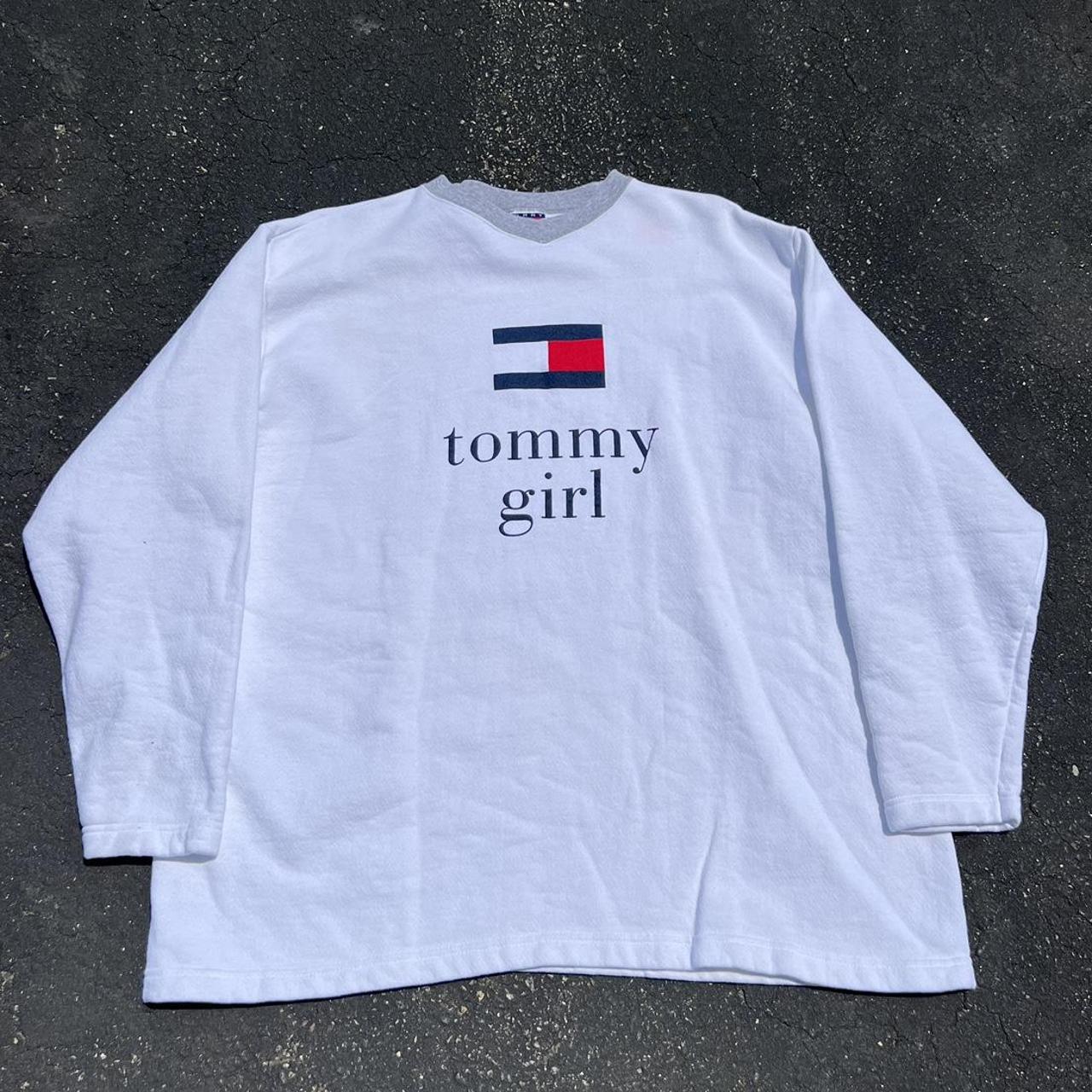 Vintage made in USA Tommy Girl Sweatshirt Size Large - Depop