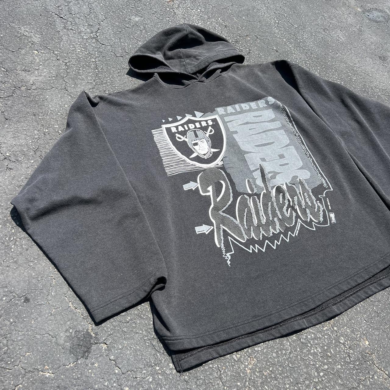 Vintage 1992 Los Angeles Raiders Hoodie Size XL - Depop