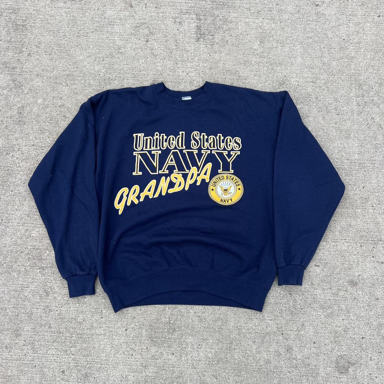 Navy and yellow discount sweatshirt