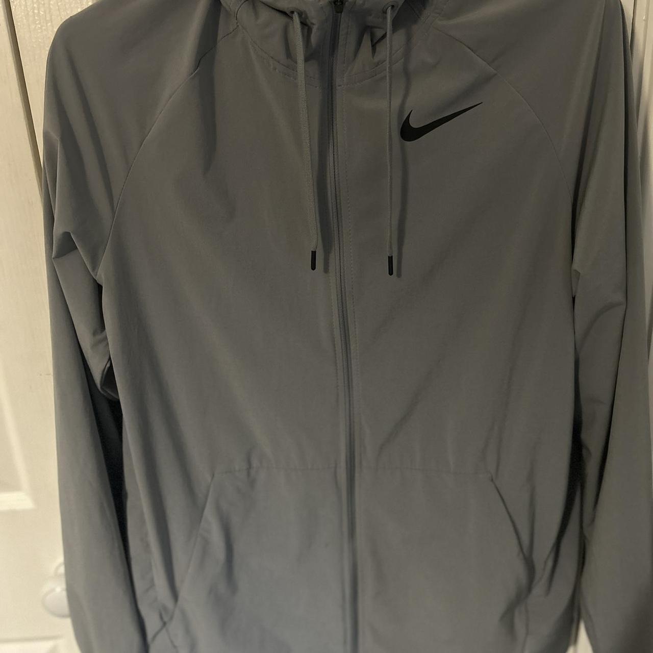 Nike Miler Jacket Brand: Nike Colour: Grey Size:... - Depop