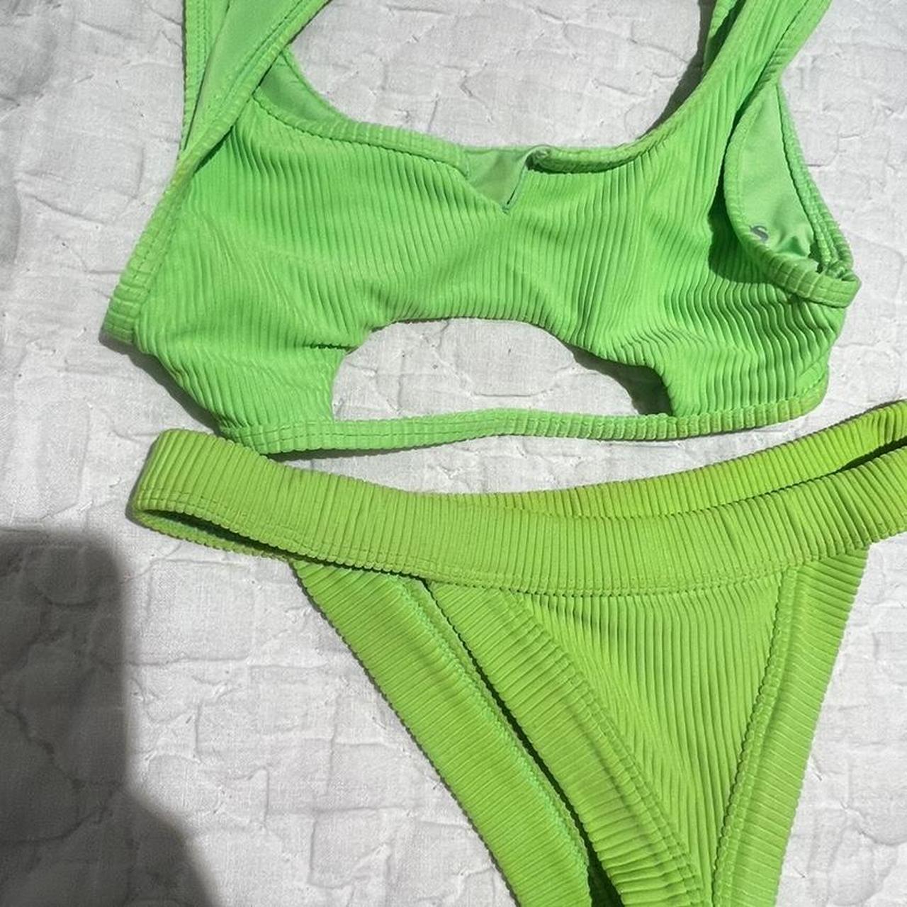 Frankies Bikinis Women's Green Bikinisandtankinisets Depop