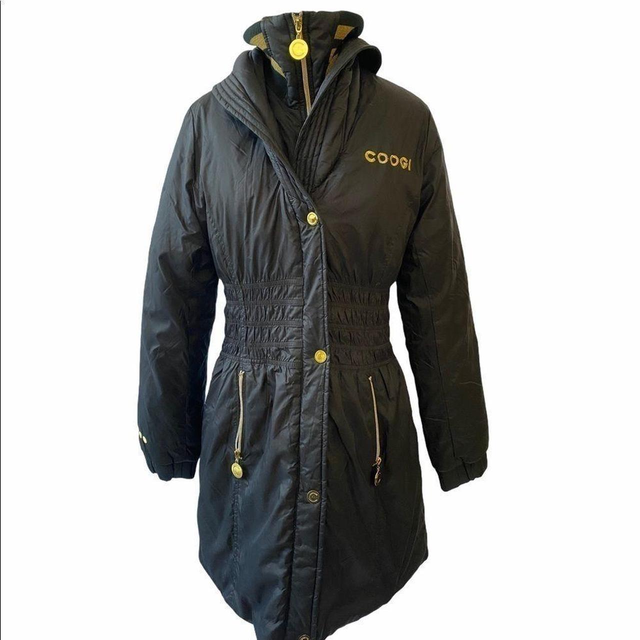 Coogi Knee Length Puffy Coat, Size M, Shell 100... Depop