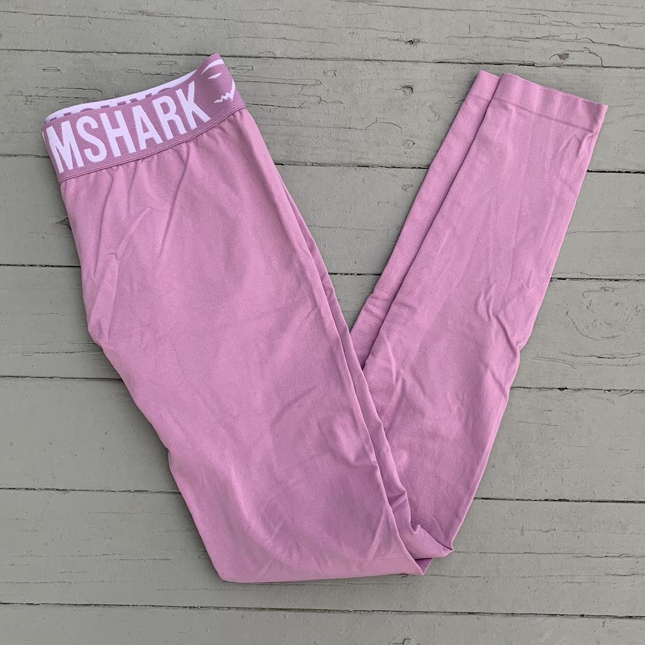 Pink gymshark leggings lightly worn - Depop