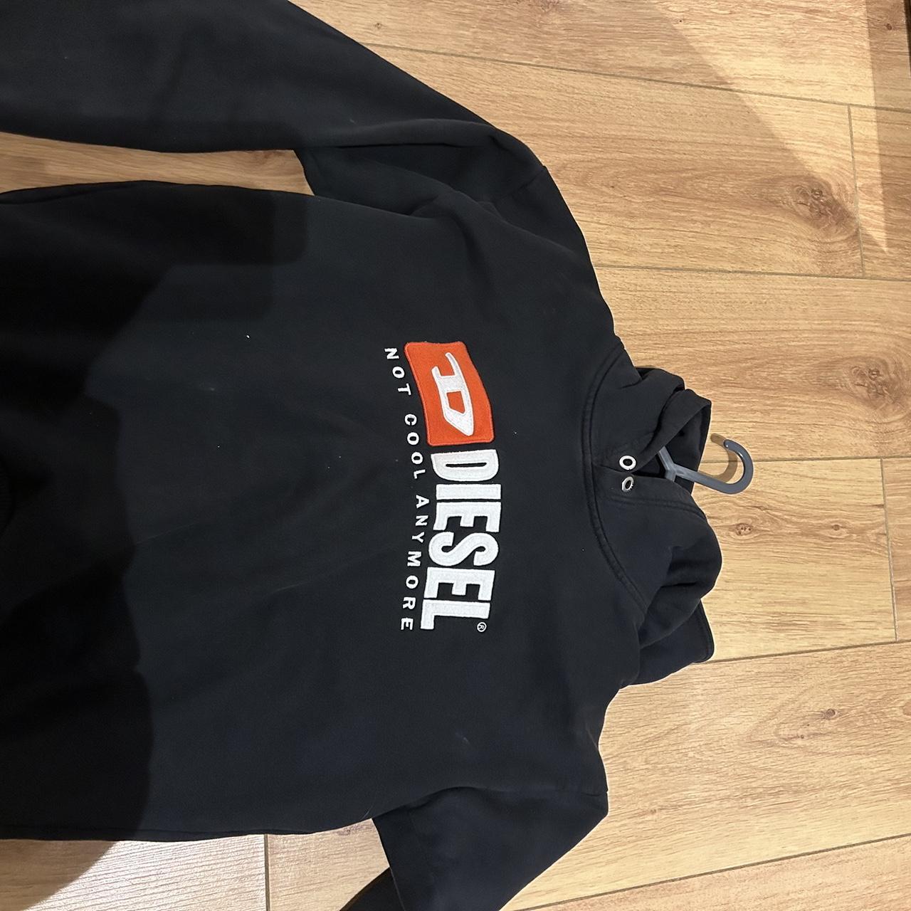 Diesel not cool anymore hoodie in black Has a few