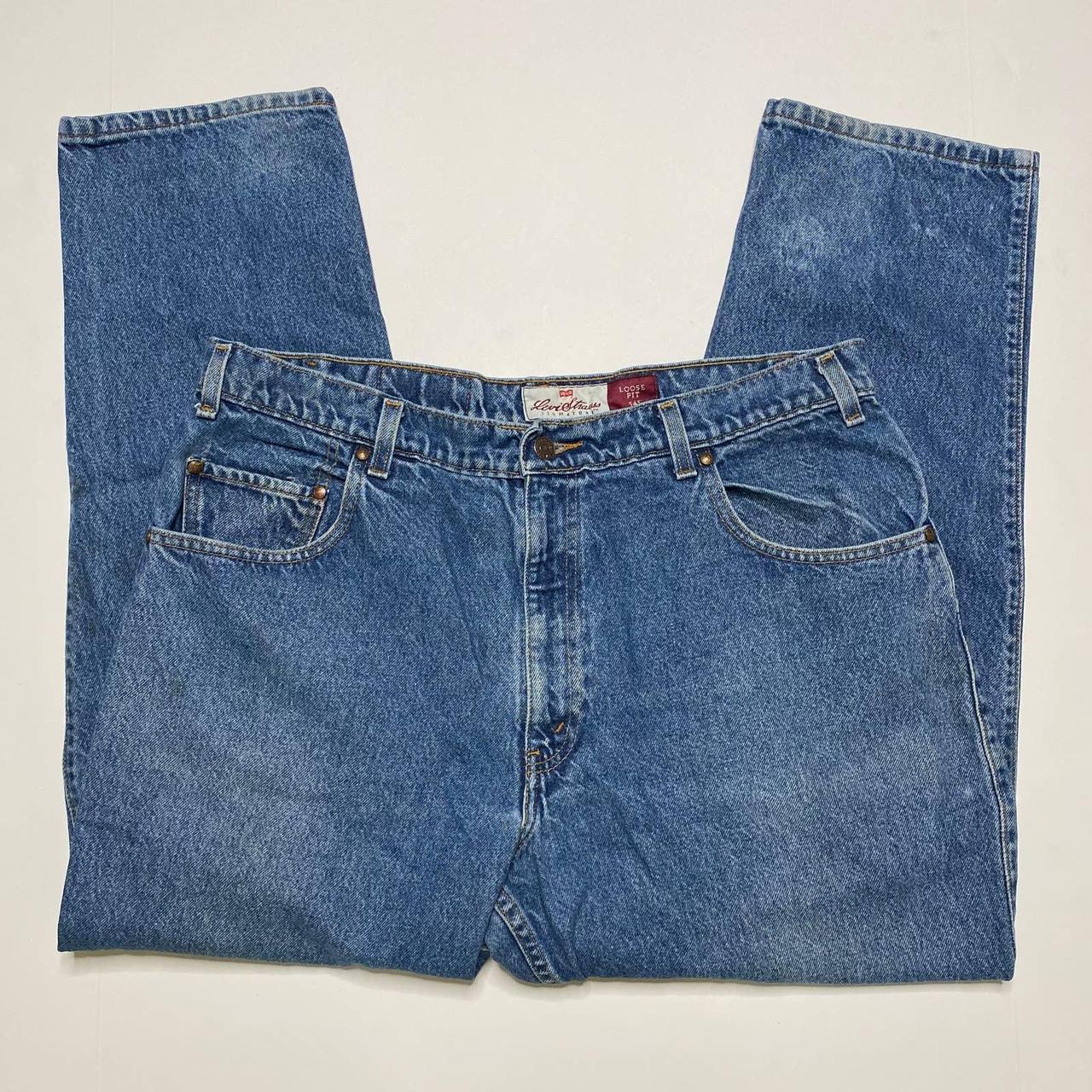 Vintage Levis 545 Jeans Brown Tab Medium Wash Loose... - Depop