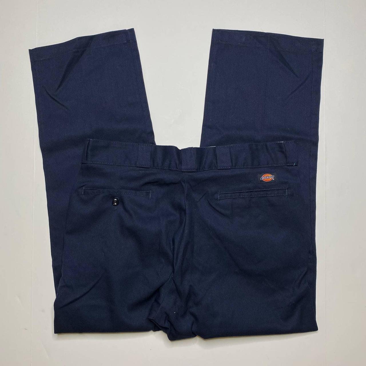 Navy Blue Dickies Work Khakis Regular Straight Fit... - Depop