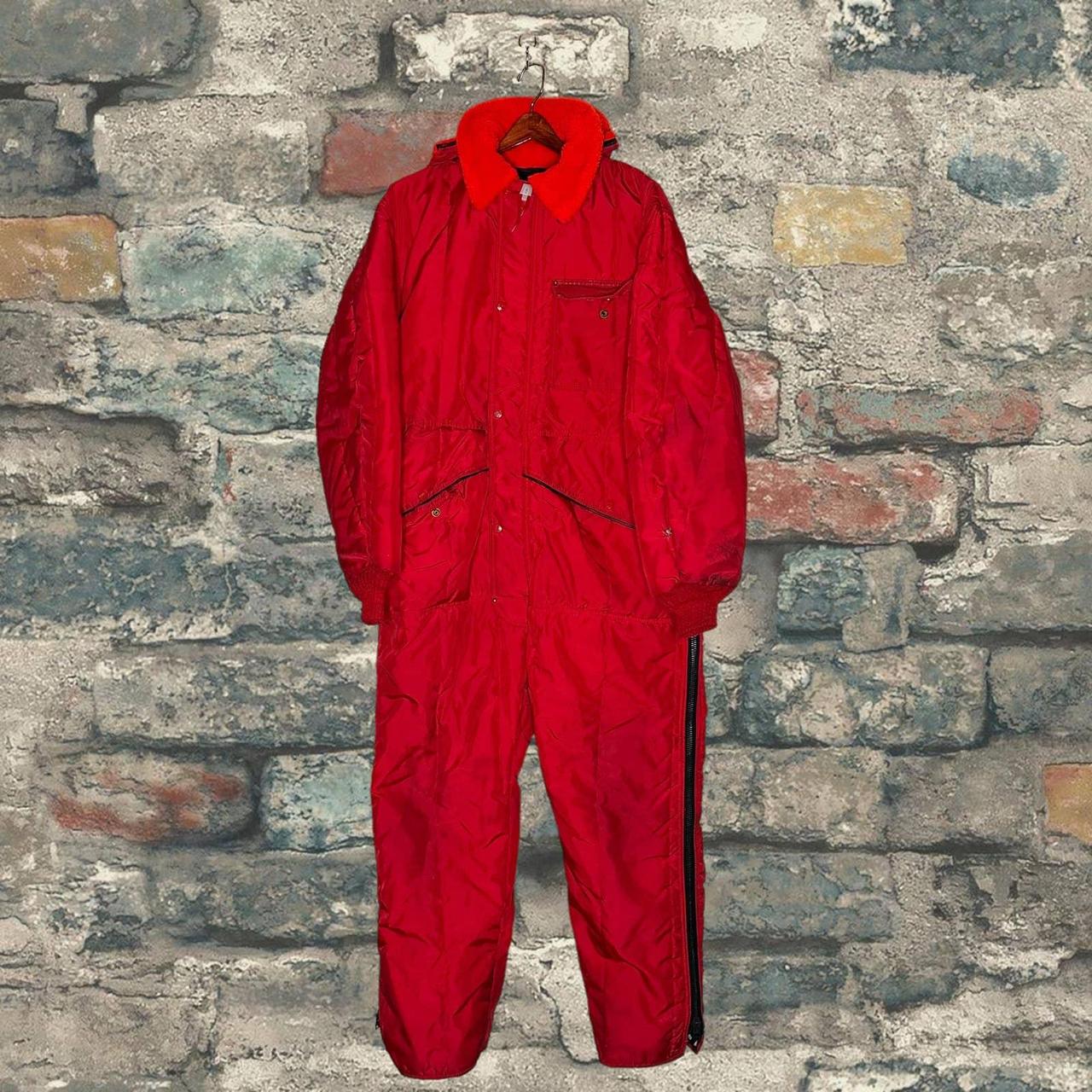 Men's Red Jumpsuit Depop