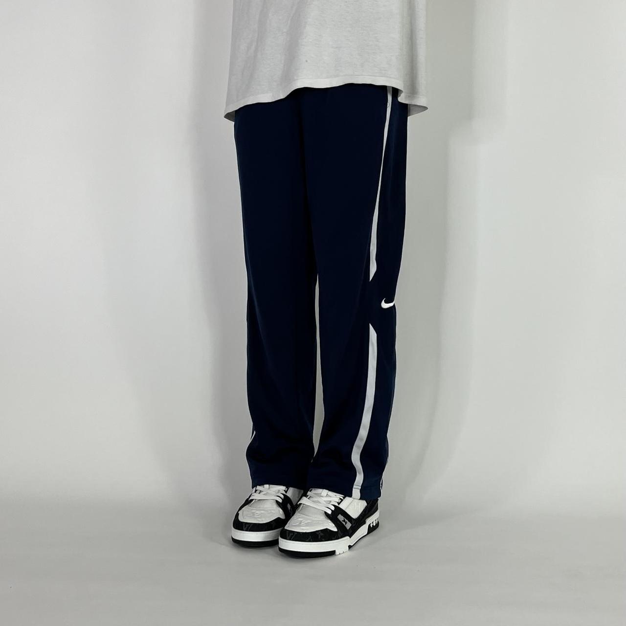 Nike Men's Navy and White Joggers-tracksuits | Depop