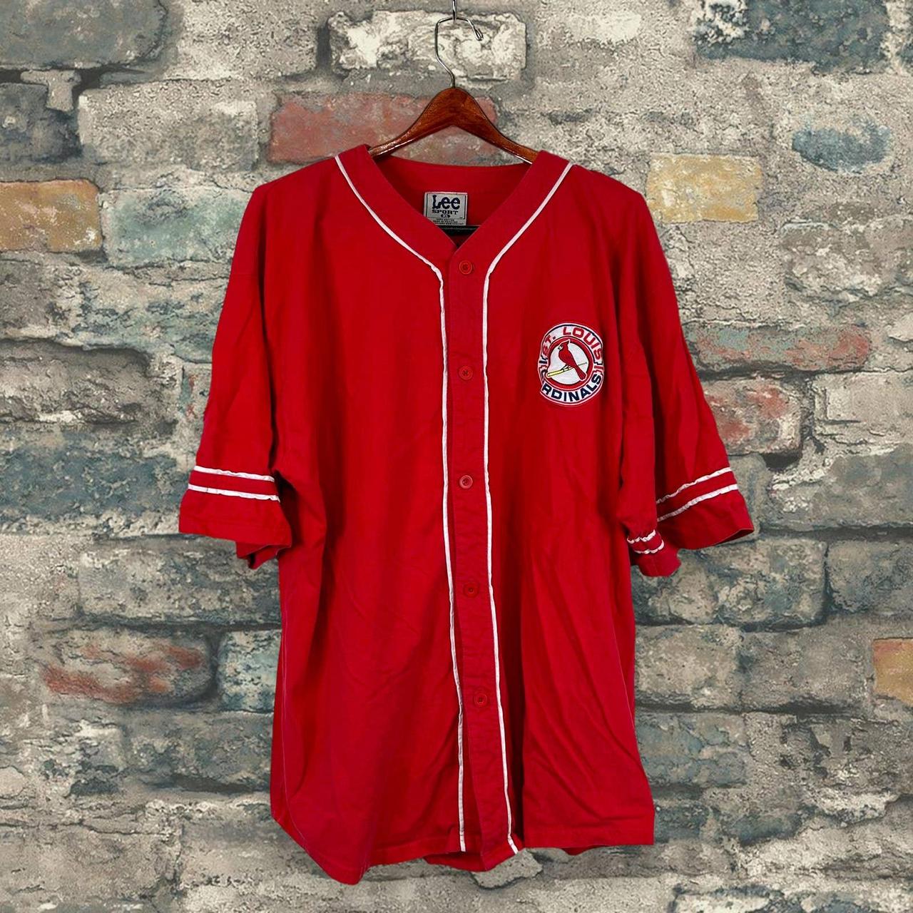 St. Louis Cardinals Big & Tall Pop Fashion Jersey - Black/Red