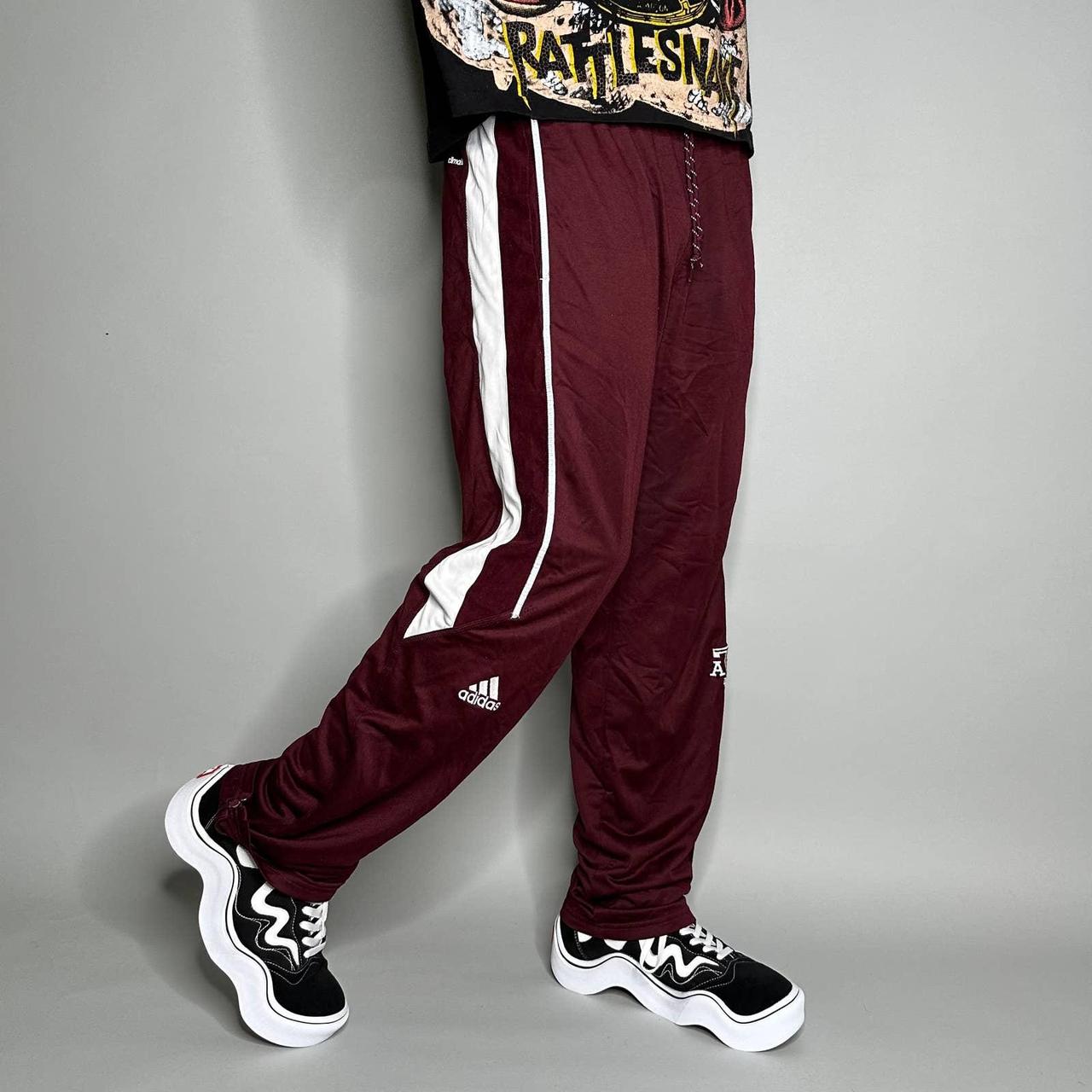 Burgundy adidas outlet sweatpants