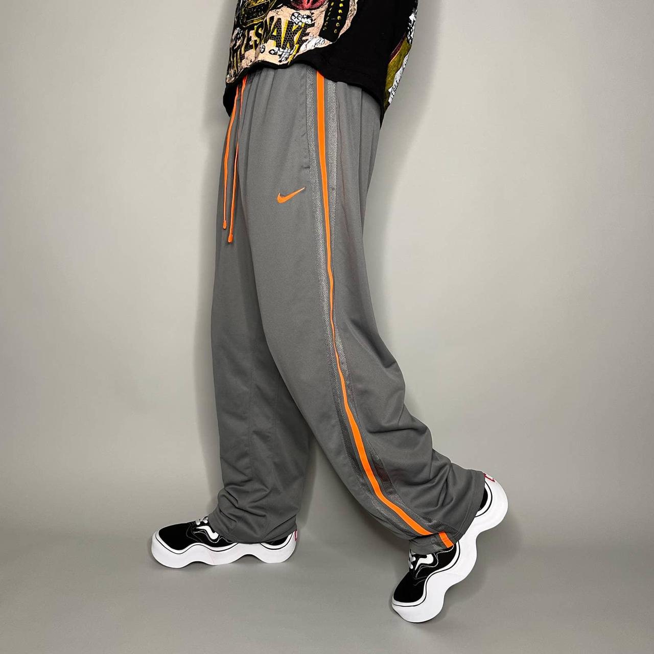 Grey and orange nike sweatsuit sale