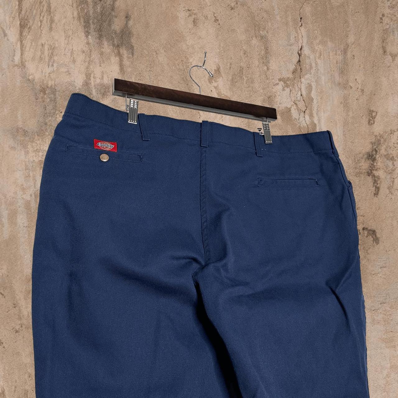 Vintage Navy Blue Dickies Work Khakis Pants Relaxed... - Depop