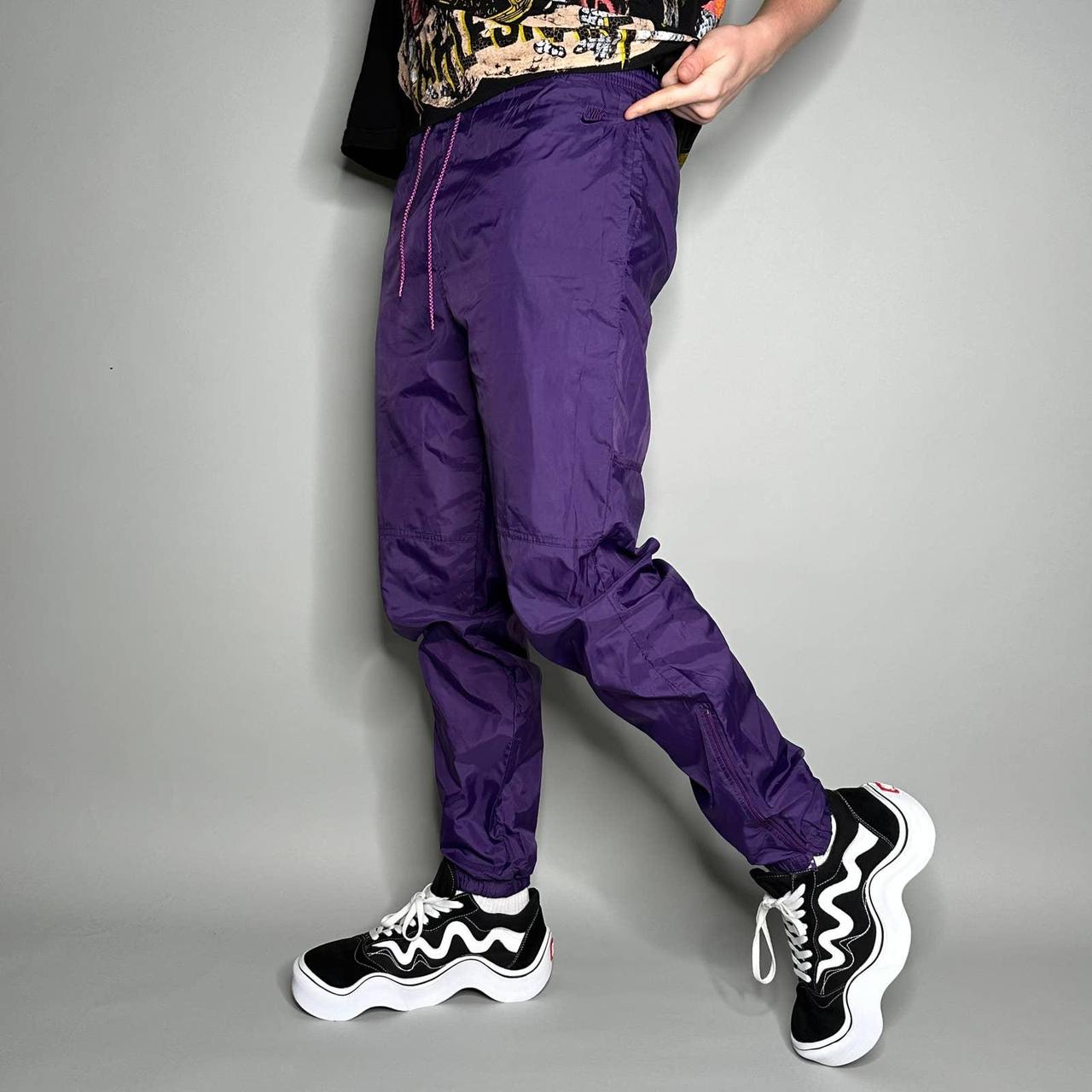 Mens purple track discount pants