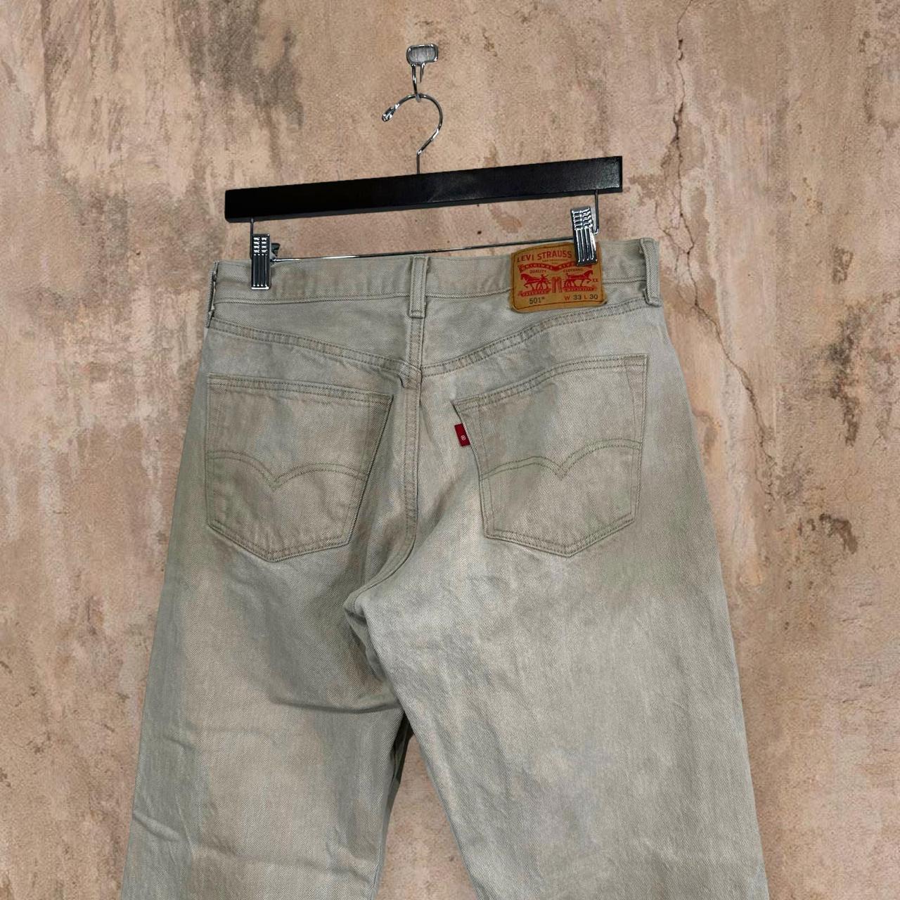 Levis 501 beige outlet jeans