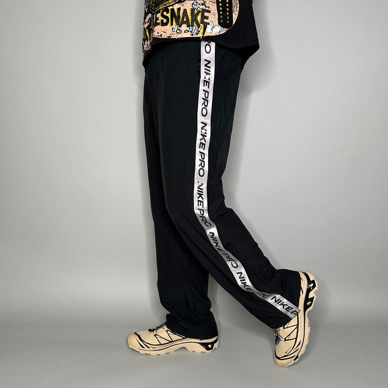 Nike black polyester shops track pants