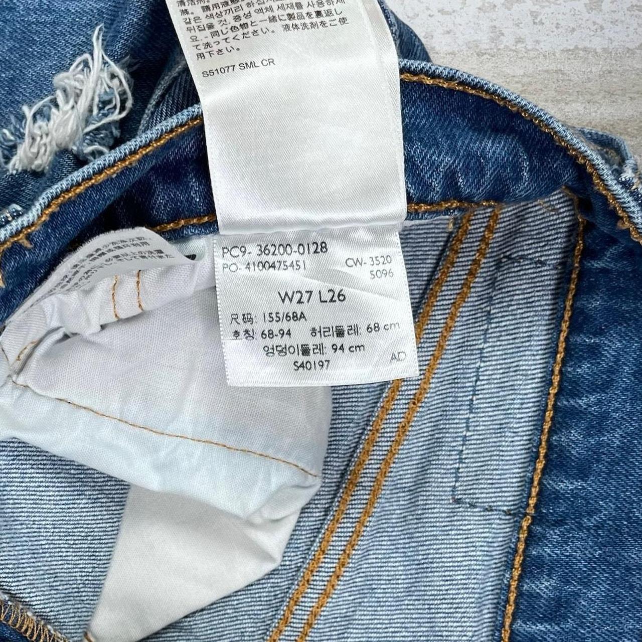 Levis 501 Jeans Straight Fit Medium Wash Skate