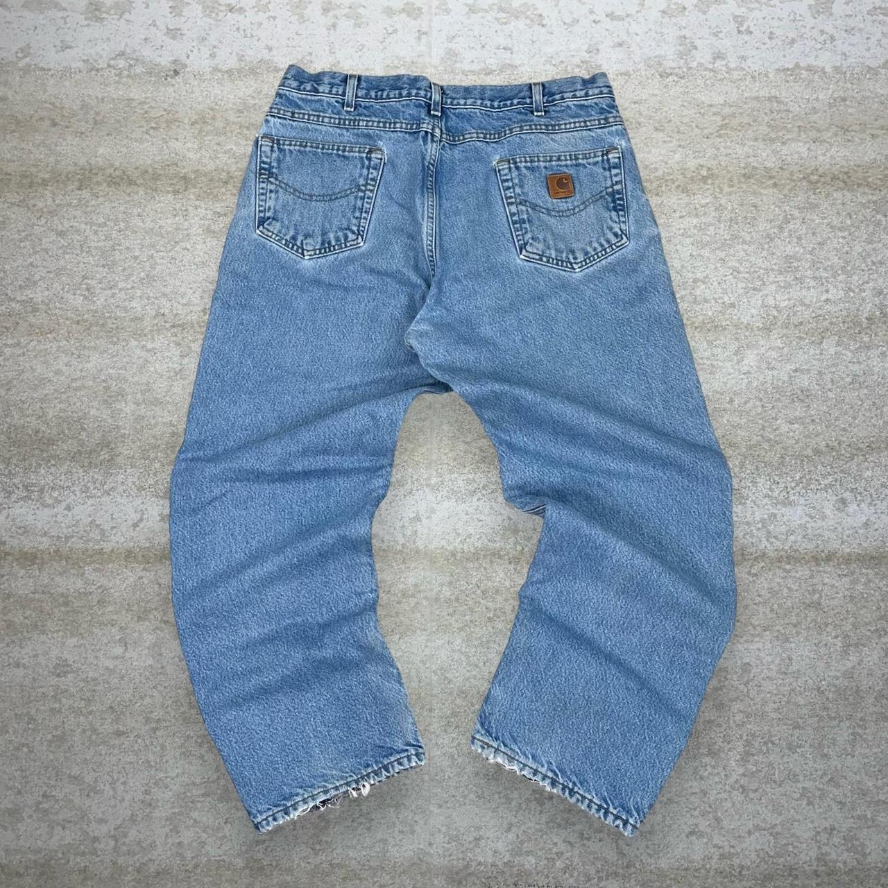 Vintage 90s popular carhartt light wash jeans