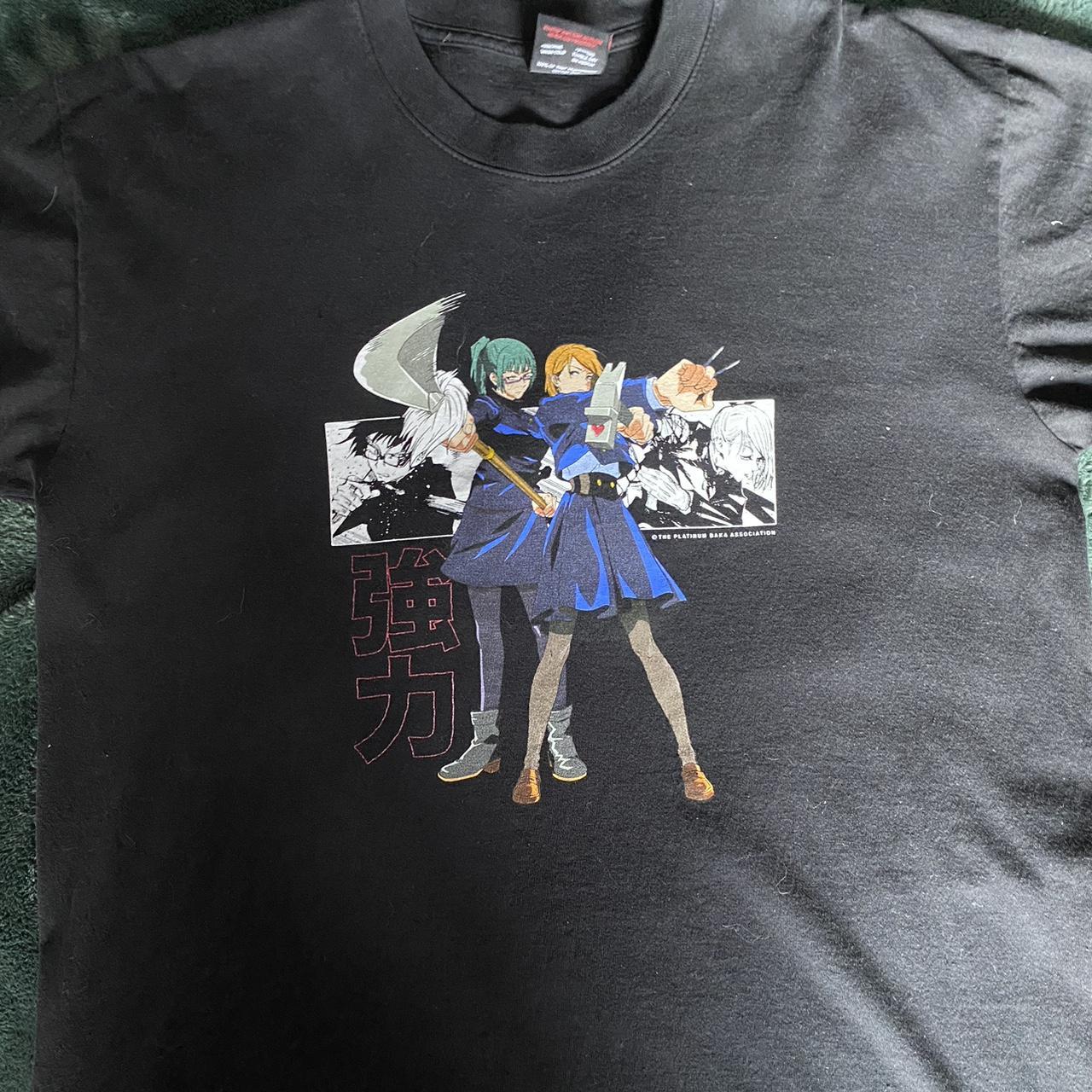 Platinum purchases Baka Jujustu Kaisen Maki and Nobara tee