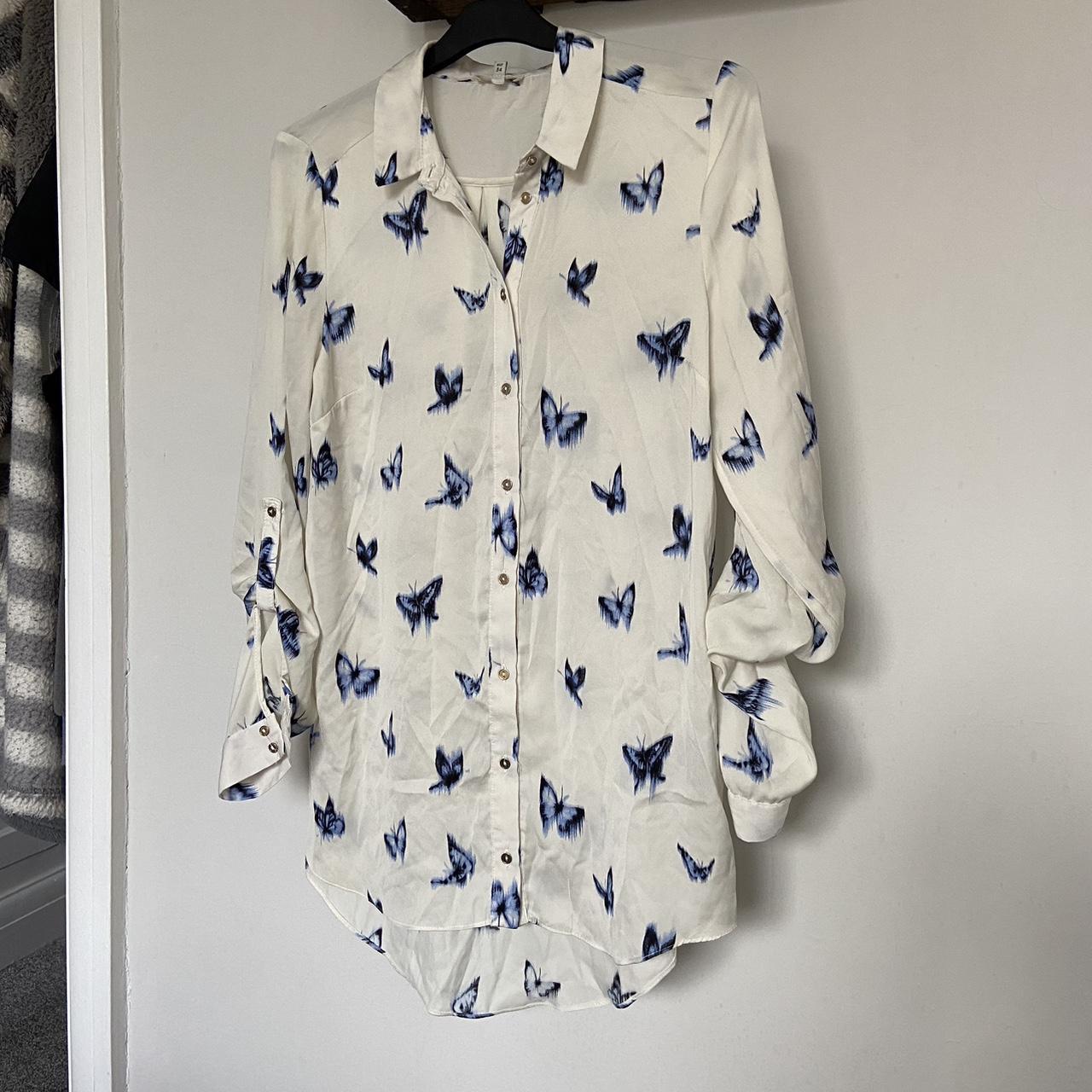 river island silk shirt