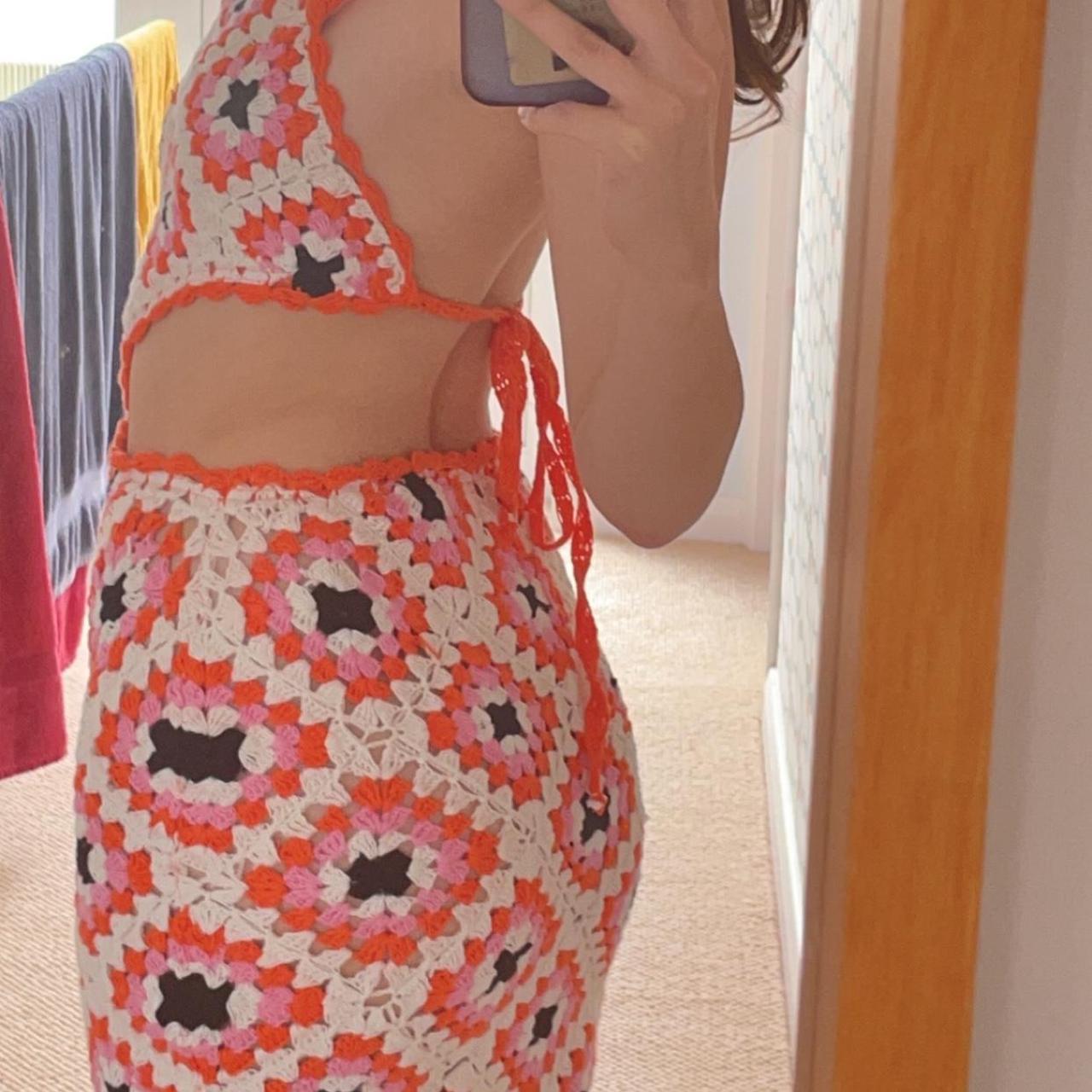 Zara crochet mini dress size 6 Would fit a size Depop