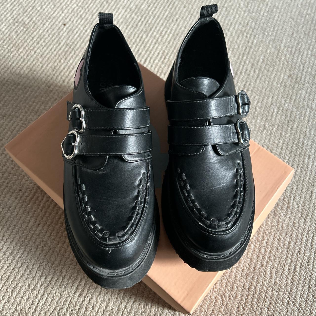 Koi Footwear Women's Black Loafers | Depop