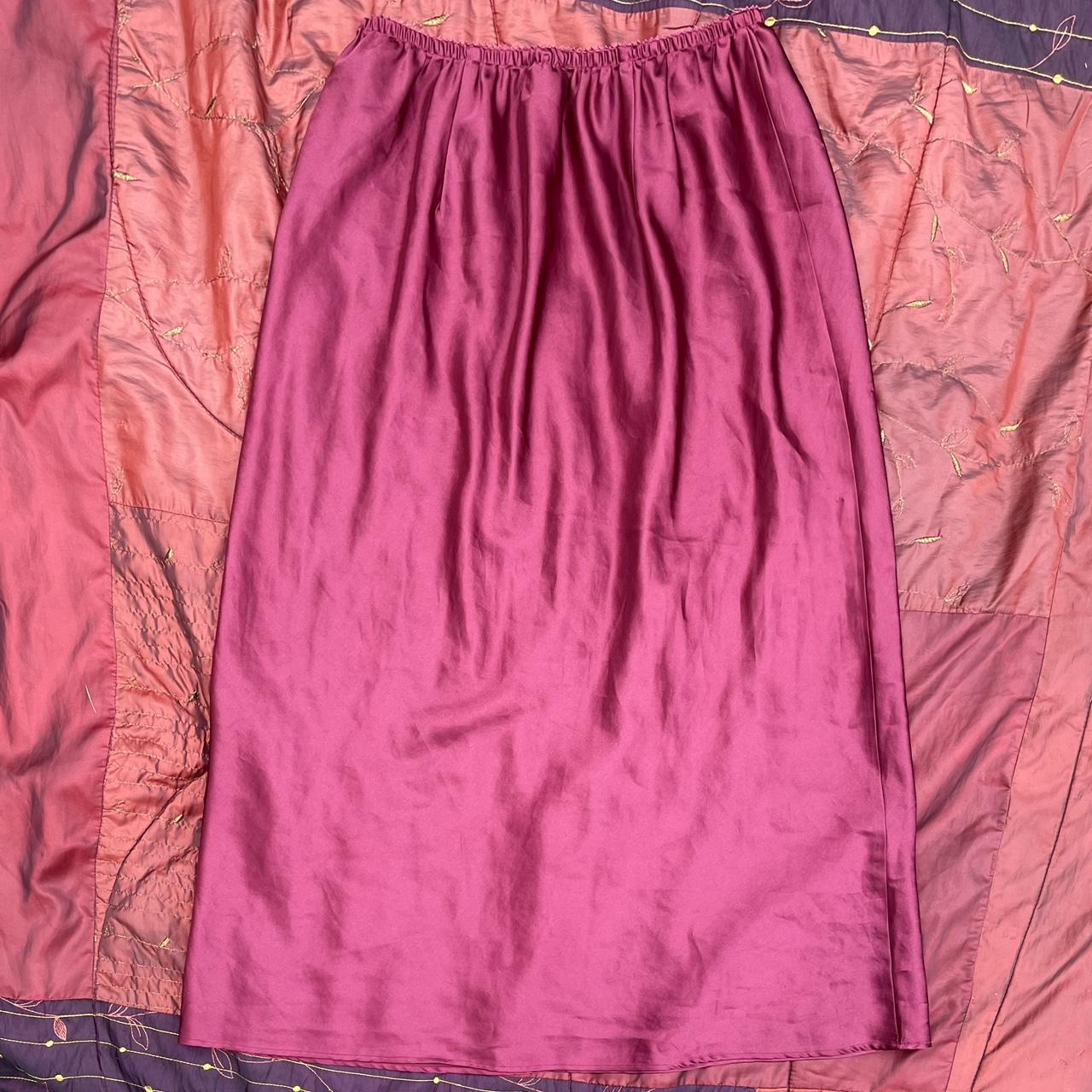 Women's Burgundy Skirt | Depop