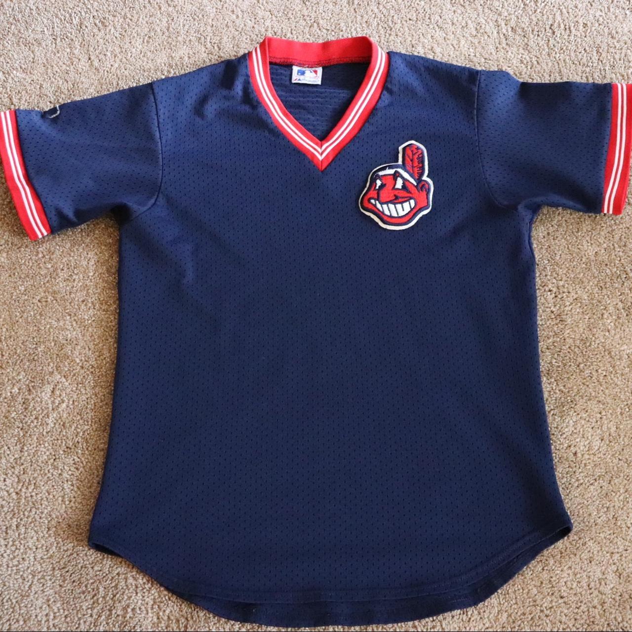 Majestic used Red Cleveland Indian Jersey Size XL