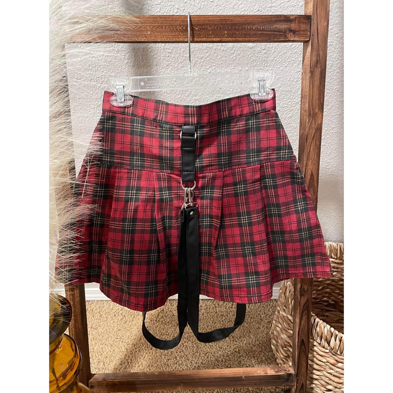 Killstar dead beatz mini skirt B resurrect plaid NWT... - Depop