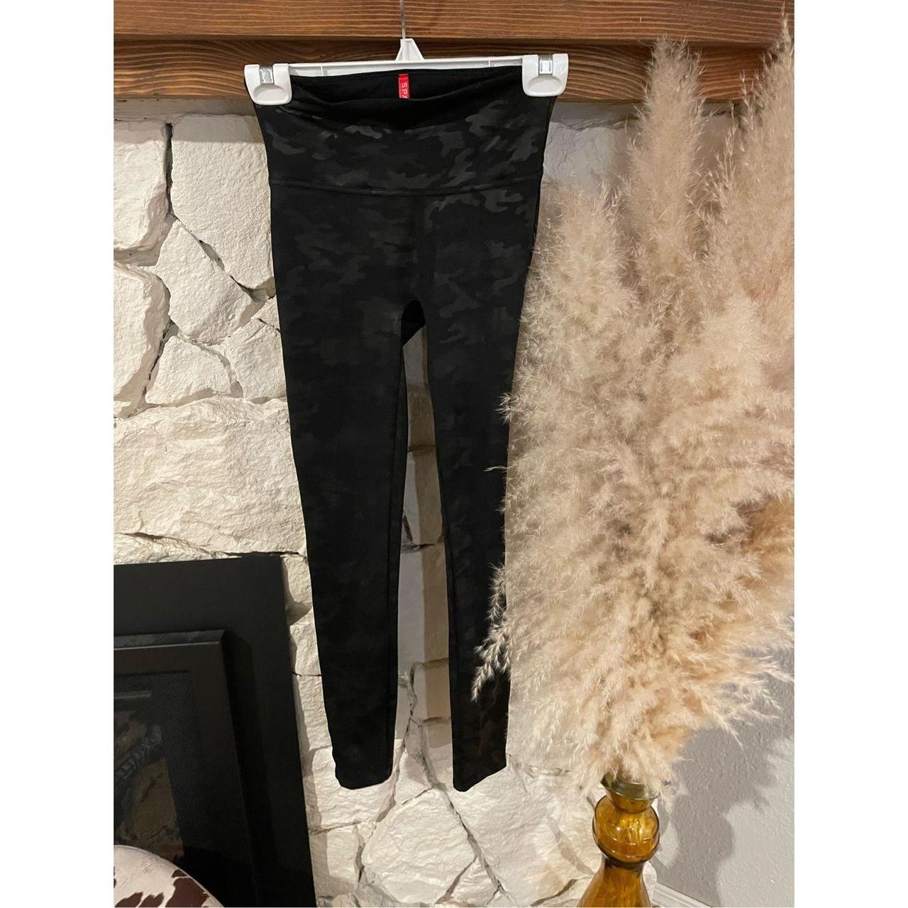 Spanx camo faux leather leggings size S Size: Small - Depop