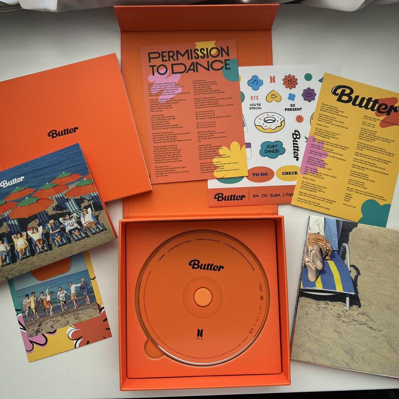bts butter album (peaches version) comes with all... Depop