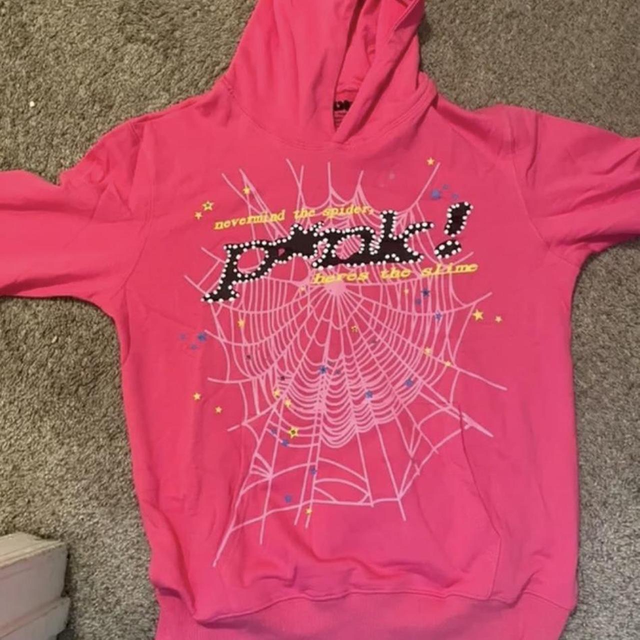 Pink Spider Hoodie - Depop